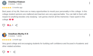 mount carmel pu college bangalore reviews