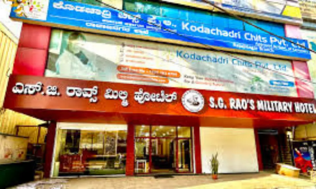SG Raos Military Hotel — Cottonpet to Rajajinagar