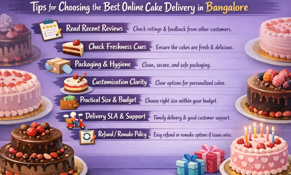 Tips for Choosing the Best Online Cake Delivery in Bangalore